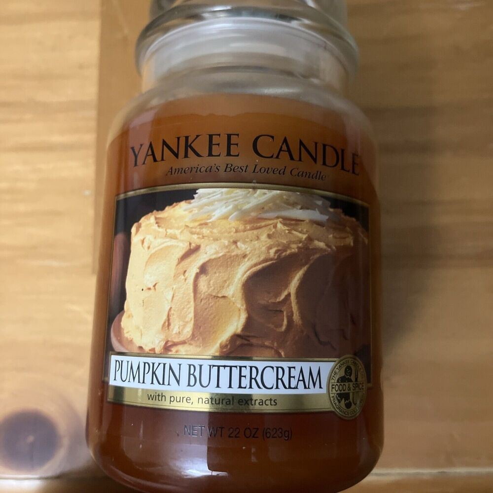 Yankee Candle Pumpkin Buttercream Retired New 22 oz